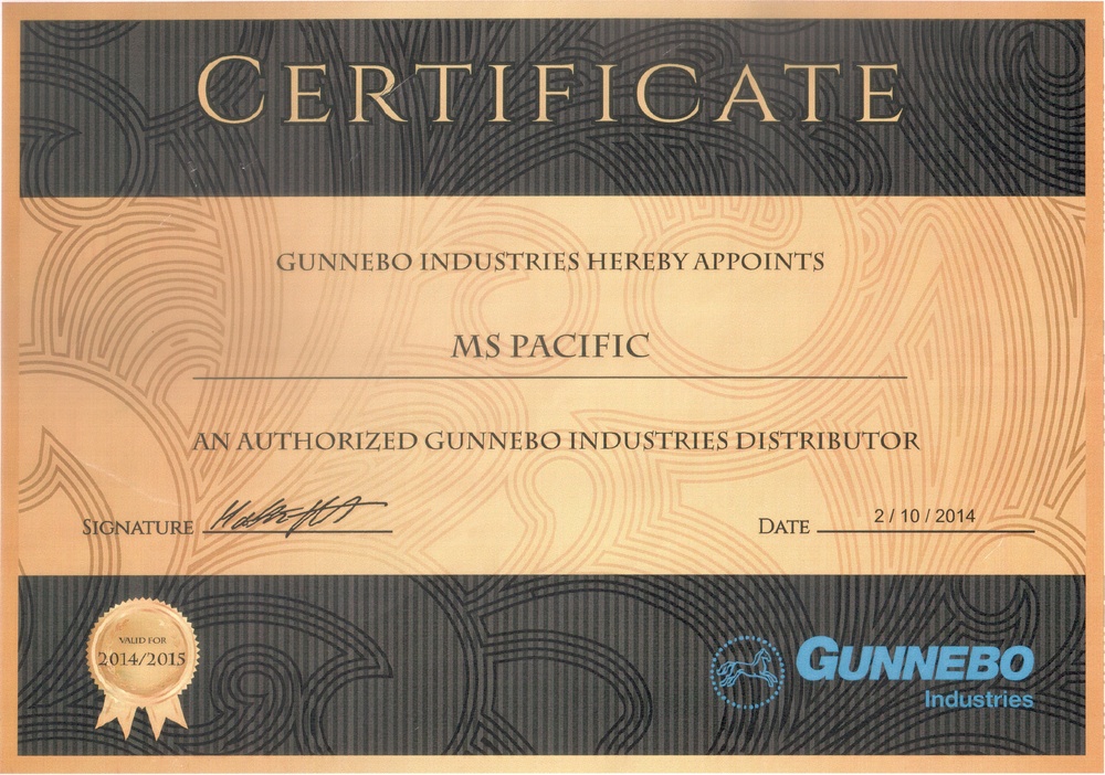 Сертификат GUNNEBO
